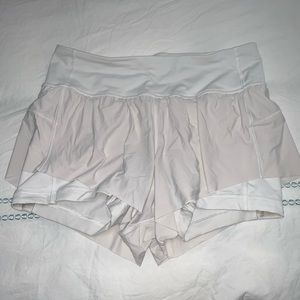 White lululemon shorts